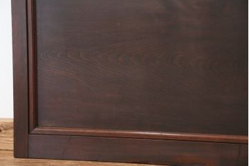★古民具・骨董　桟が細かく繊細なガラス格子戸2枚セット