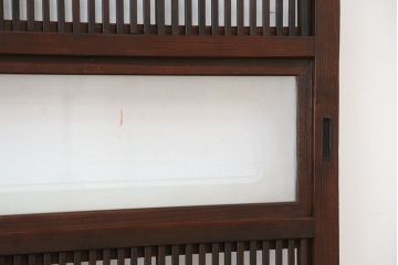 ★古民具・骨董　裏障子付き格子戸2枚セット