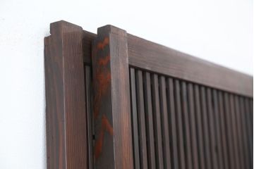 ★古民具・骨董　裏障子付き格子戸2枚セット