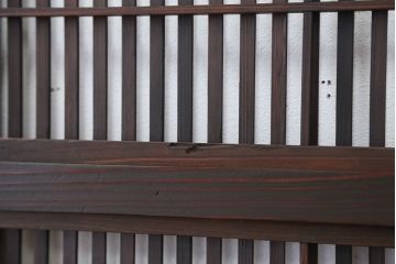 ★古民具・骨董　裏障子付き格子戸2枚セット