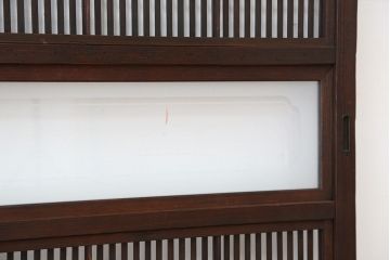 ★古民具・骨董　裏障子付き格子戸2枚セット