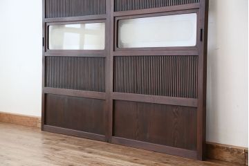 ★アンティーク　時代格子戸2枚セット