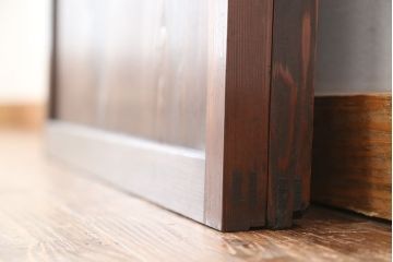 ★アンティーク　時代格子戸2枚セット