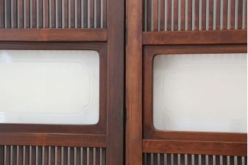 ★アンティーク　時代格子戸2枚セット