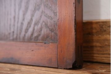 ★裏ガラス付　味のあるガラス格子戸1枚