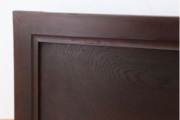 欅材とヒノキ材の固定式の戸1枚(欄間・はめ殺し戸)