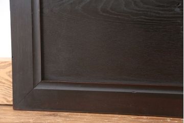 欅材とヒノキ材の固定式の戸1枚(欄間・はめ殺し戸)