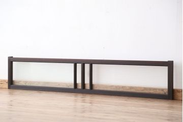 アンティーク　モールガラスと銀モールガラスの明り取り(欄間)1枚