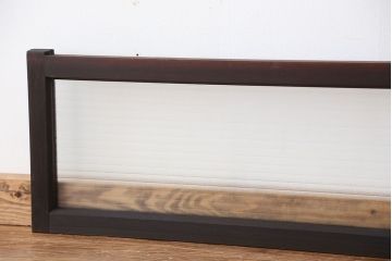 アンティーク　モールガラスと銀モールガラスの明り取り(欄間)1枚