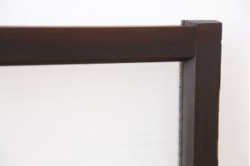 アンティーク　モールガラスと銀モールガラスの明り取り(欄間)1枚