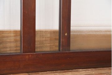 アンティーク　モールガラスと銀モールガラスの明り取り(欄間)1枚
