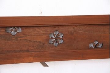古いお屋敷の透かし彫り欄間2枚セット(欠損有り)