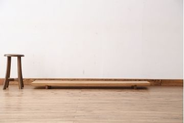 アンティーク家具　木目の素晴らしい一枚板　裁ち板(作業台/机/テーブル)