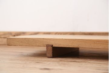 アンティーク家具　木目の素晴らしい一枚板　裁ち板(作業台/机/テーブル)