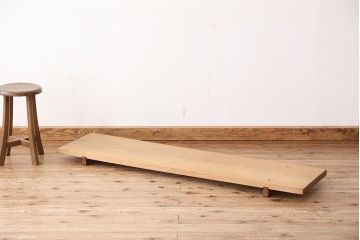 アンティーク家具　木目の素晴らしい一枚板　裁ち板(作業台/机/テーブル)