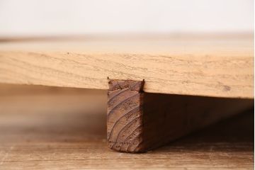 アンティーク家具　木目の素晴らしい一枚板　裁ち板(作業台/机/テーブル)