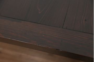 アンティーク家具　アンティーク　味のある引き出し付き横長収納棚(ガラスケース、飾り棚)