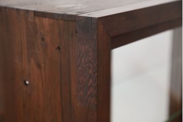 アンティーク家具　アンティーク　古いタバコ屋の脚付き両面ガラス収納棚?(ガラスケース・飾り棚)