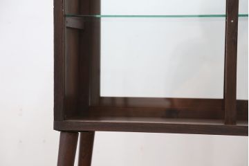 アンティーク家具　アンティーク　古いタバコ屋の脚付き両面ガラス収納棚?(ガラスケース・飾り棚)