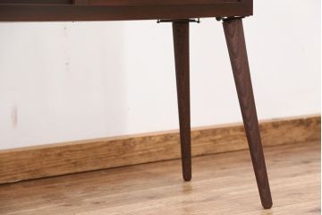 アンティーク家具　 アンティーク　古いタバコ屋の脚付き両面ガラス収納棚(ガラスケース・飾り棚)