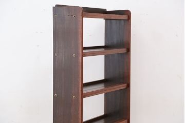 レトロ家具　★昭和レトロ　縦型・薄型本棚(飾り棚)