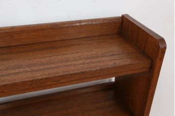 レトロ家具　★昭和レトロ　縦型・薄型本棚(飾り棚)