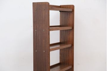 レトロ家具　★昭和レトロ　縦型・薄型本棚(飾り棚)