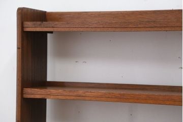 レトロ家具　★昭和レトロ　縦型・薄型本棚(飾り棚)