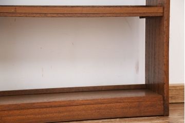 レトロ家具　★昭和レトロ　縦型・薄型本棚(飾り棚)