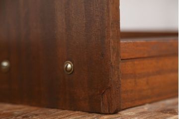 レトロ家具　★昭和レトロ　縦型・薄型本棚(飾り棚)