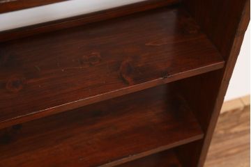アンティーク家具　★アンティーク　シンプルなクサビ本棚(飾り棚)