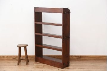 アンティーク家具　★アンティーク　シンプルなクサビ本棚(飾り棚)