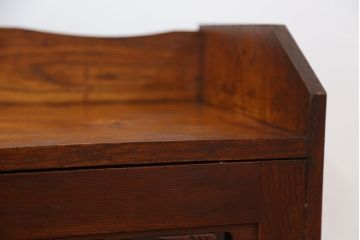 アンティーク家具　大正ロマン　古い栓材の上品な本箱(ブックケース・収納棚)