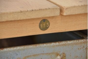 アンティーク家具　海外アンティーク　アイアンコンテナシェルフ(飾り棚/陳列棚)