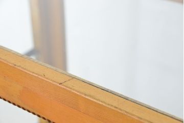 アンティーク家具　アンティーク　極上　素晴らしい造りとデザインの引き出し付きガラスケース(ショーケース)