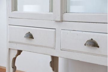アンティーク家具　アンティーク　大振りで立派な5面ガラスケビントガラスケース(ショーケース)