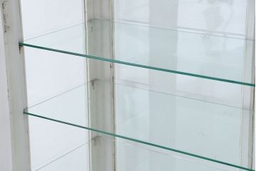 アンティーク家具　アンティーク　大振りで立派な5面ガラスケビントガラスケース(ショーケース)