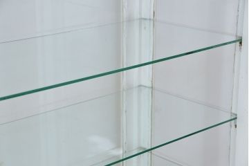 アンティーク家具　アンティーク　大振りで立派な5面ガラスケビントガラスケース(ショーケース)