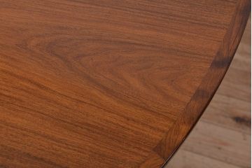 北欧家具　1970〜80年　デンマーク製　特大拡張式　ローズウッドラウンドテーブル
