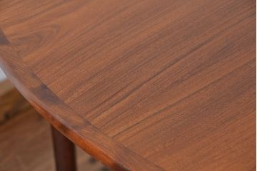 北欧家具　1970〜80年　デンマーク製　特大拡張式　ローズウッドラウンドテーブル