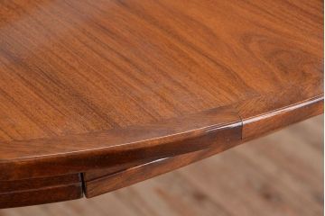 北欧家具　1970〜80年　デンマーク製　特大拡張式　ローズウッドラウンドテーブル