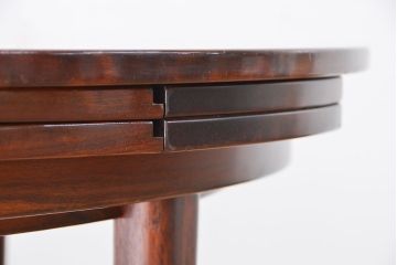 北欧家具　1970〜80年　デンマーク製　特大拡張式　ローズウッドラウンドテーブル