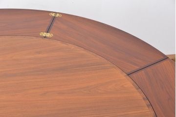 北欧家具　1970〜80年　デンマーク製　特大拡張式　ローズウッドラウンドテーブル