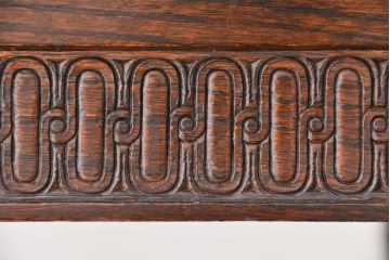 アンティーク家具　イギリスアンティーク　ツイストレッグ　オーク材　ドローリーフテーブル(エクステンションテーブル)