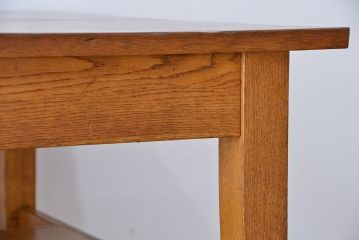 アンティーク家具　1960〜70年代　古い学校の使い込まれた大きな作業台(テーブル、机)