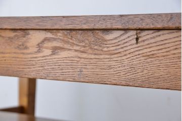 アンティーク家具　1960〜70年代　古い学校の使い込まれた大きな作業台(テーブル、机)