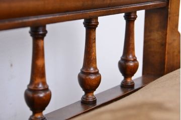 アンティーク家具　イギリスアンティーク　マホガニーカウチソファー(シューズロング、長椅子)