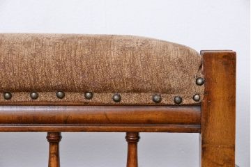 アンティーク家具　イギリスアンティーク　マホガニーカウチソファー(シューズロング、長椅子)