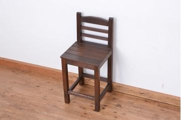 レトロ家具　昭和レトロ　1970年代シンプルな椅子　1脚(イス)
