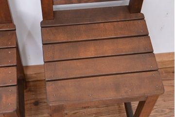 レトロ家具　昭和レトロ　1970年代シンプルな椅子　2脚セット